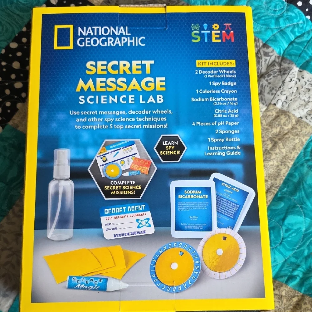 National Geographic Secret Message Science Lab